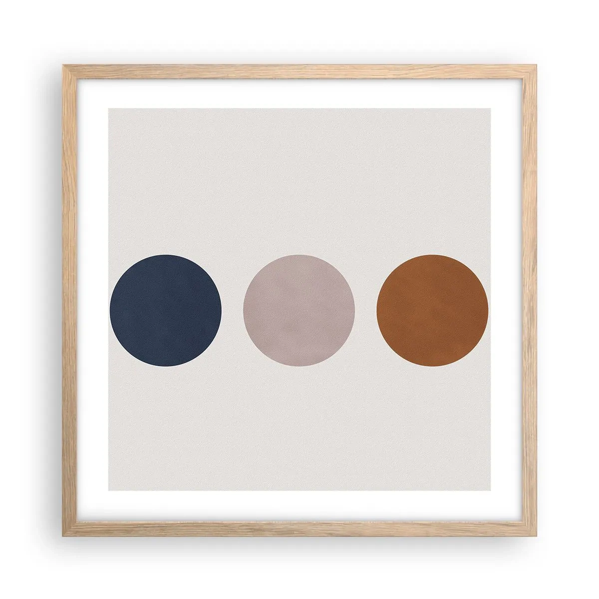 Poster in cornice rovere chiaro - Simbolo di perfezione - 50x50 cm