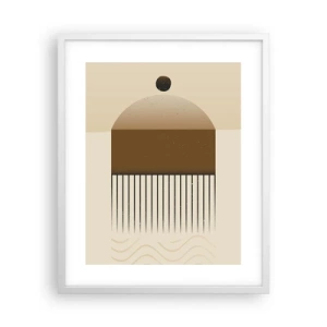 Poster in cornice bianca - Diversi stati - 40x50 cm