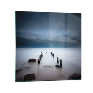 Quadro su vetro - Lago pensieroso - 30x30 cm