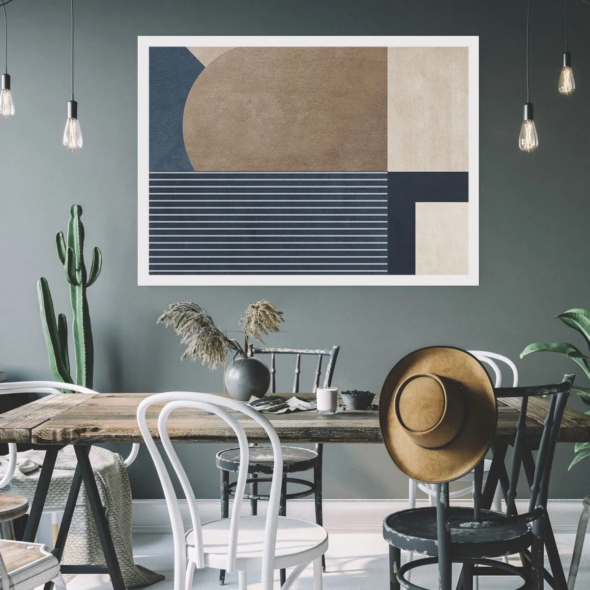 Poster - Composizione di semplicità e rotondità - 50x40 cm