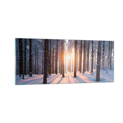 Quadro su vetro - Decisamente nero su bianco - 100x40 cm