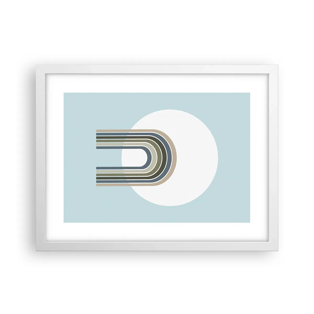 Poster in cornice bianca - Attrazione irresistibile - 40x30 cm