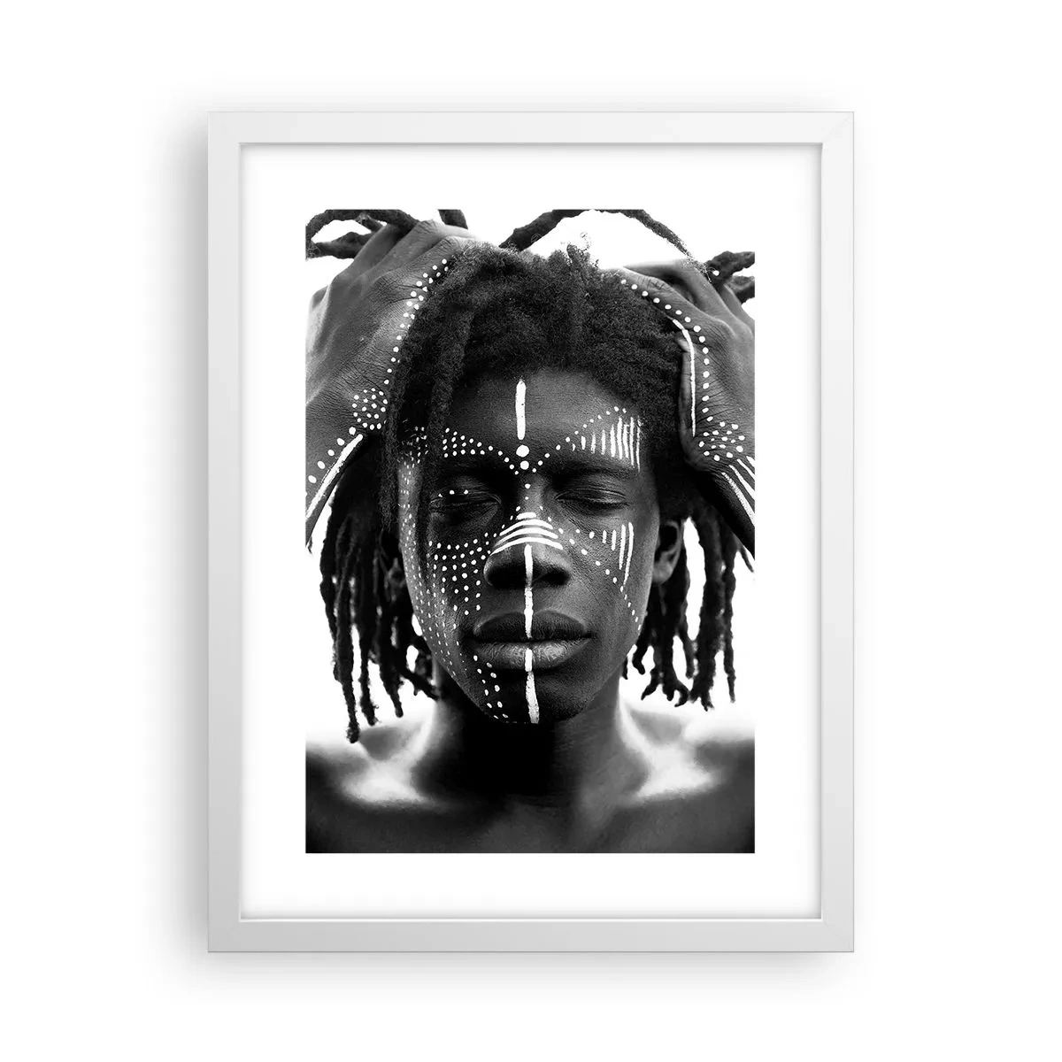 Poster in cornice bianca - Dove sei? - 30x40 cm