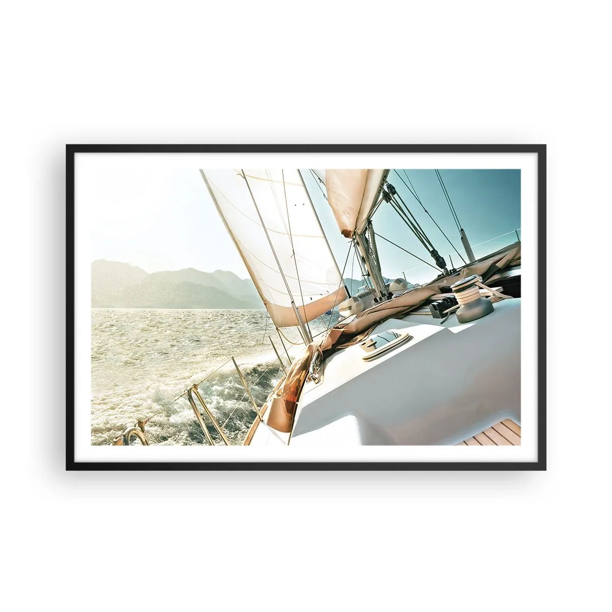 Poster in cornice nera - A vele spiegate - 91x61 cm