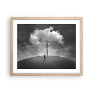 Poster in cornice rovere chiaro - Tutto è possibile - 50x40 cm