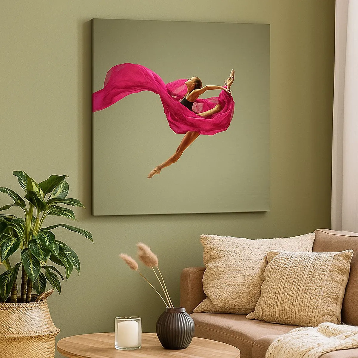 Quadro su tela - Stampe su Tela - Fiamma danzante - 30x30 cm