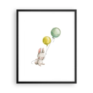 Poster in cornice nera - Volo anch'io! - 40x50 cm