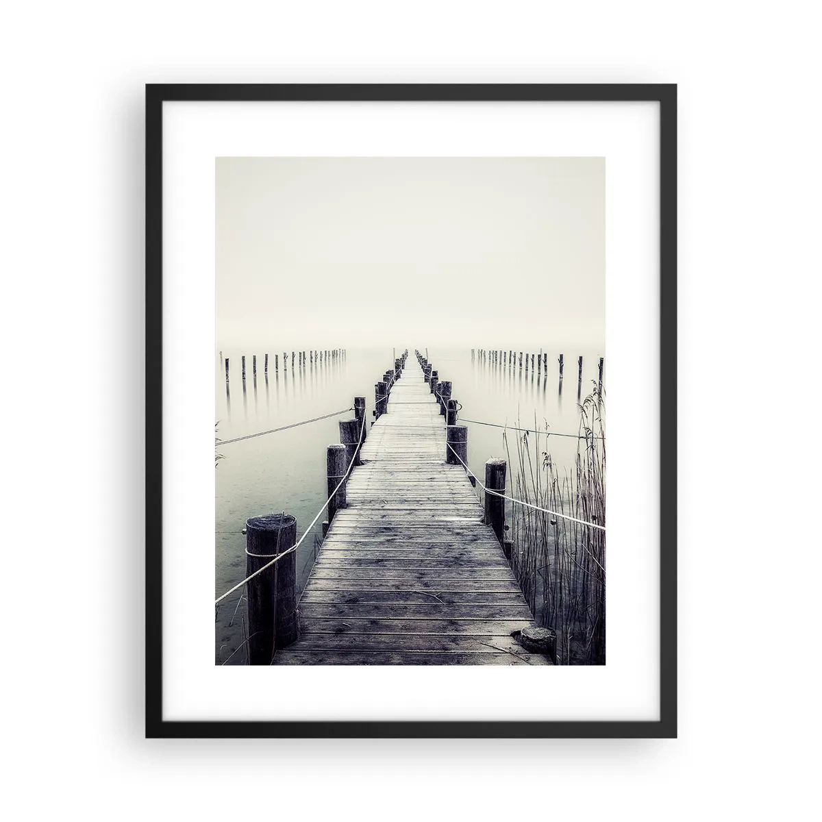 Poster in cornice nera - Immergiti nella pace - 40x50 cm