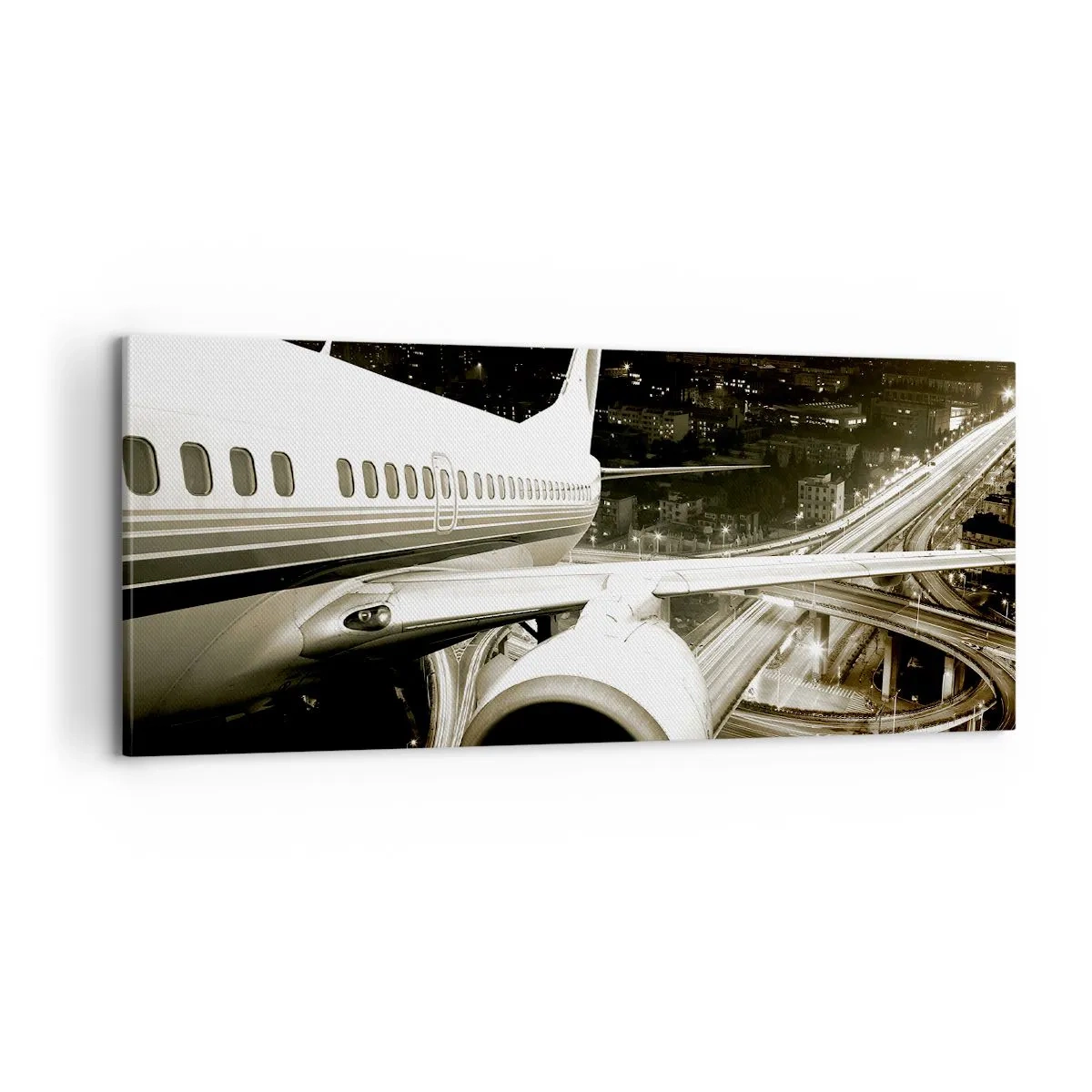 Quadro su tela - Stampe su Tela - Volare di notte - 100x40 cm