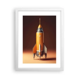 Poster in cornice bianca - Si inizia dai sogni - 30x40 cm