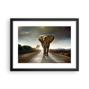 Poster in cornice nera - E non nel negozio di cristalli - 40x30 cm