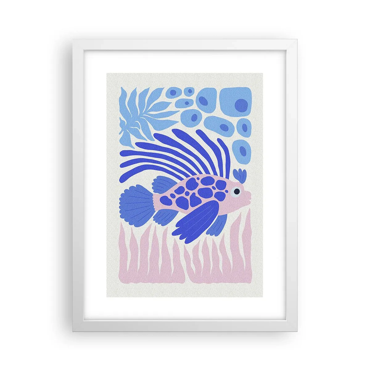 Poster in cornice bianca - Nel suo elemento - 30x40 cm