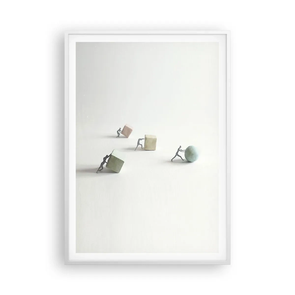 Poster in cornice bianca - È la vita - 70x100 cm