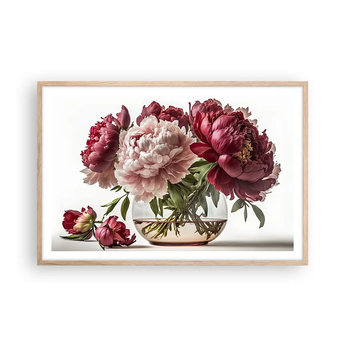 Poster in cornice rovere chiaro - Bellezza in piena fioritura - 91x61 cm