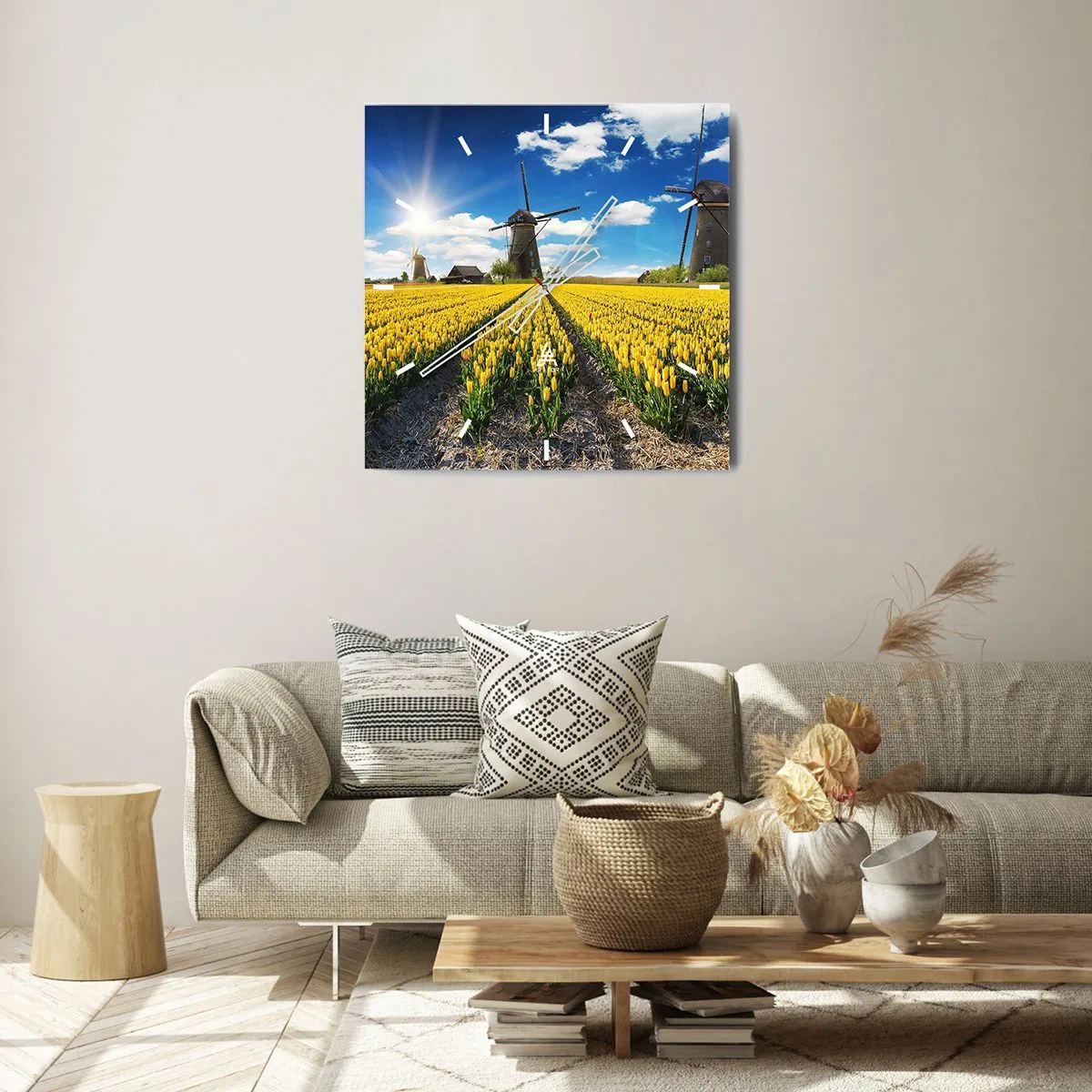 Orologio da parete - Orologio in Vetro - Più olandesi di così non si può - 40x40 cm