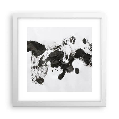 Poster in cornice bianca - C'è un senso nella follia? - 30x30 cm
