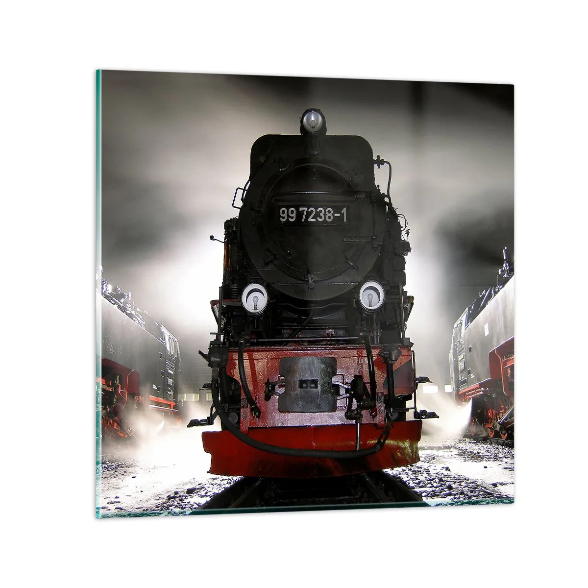 Quadro su vetro - Ansima, sbuffa e soffia - 50x50 cm