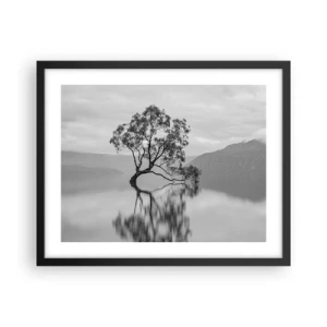 Poster in cornice nera - C'è un paese così - 50x40 cm