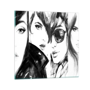 Quadro su vetro - Bellezza moltiplicata - 70x70 cm