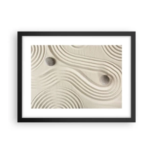 Poster in cornice nera - Il tocco del calore - 40x30 cm