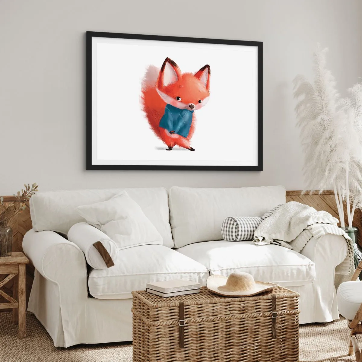 Poster in cornice nera - Ci sto bene? - 40x30 cm