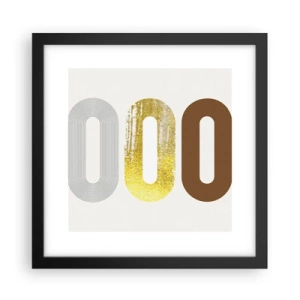 Poster in cornice nera - Ohh! - 30x30 cm