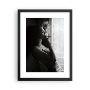 Poster in cornice nera - Attimo sensuale - 30x40 cm