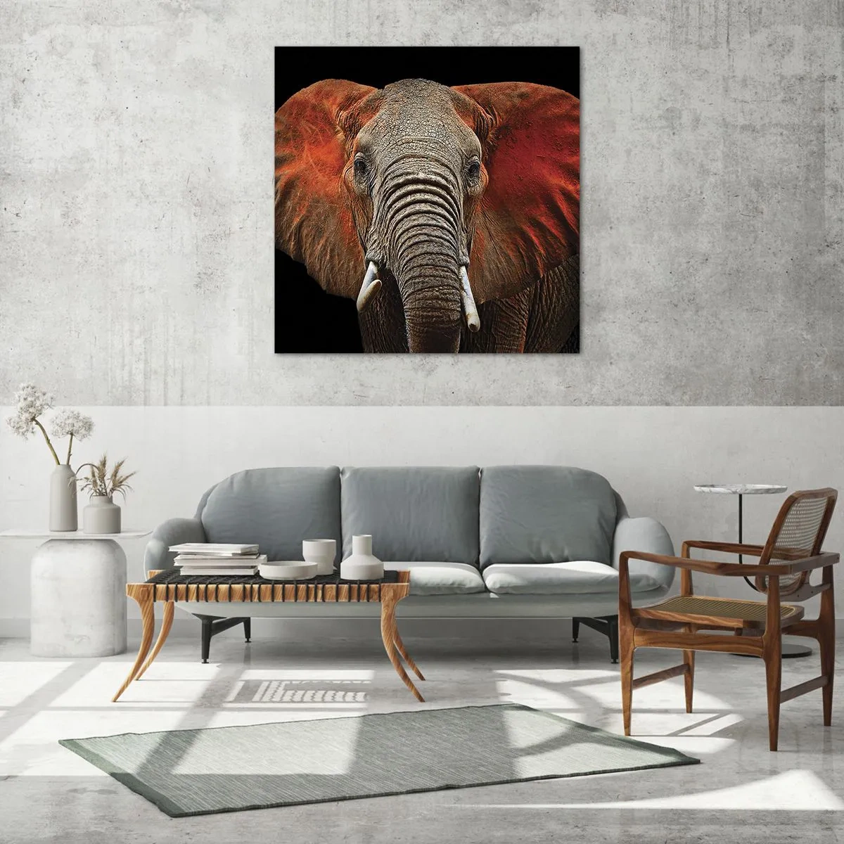 Quadro su vetro - Sono selvaggio e tu? - 60x60 cm