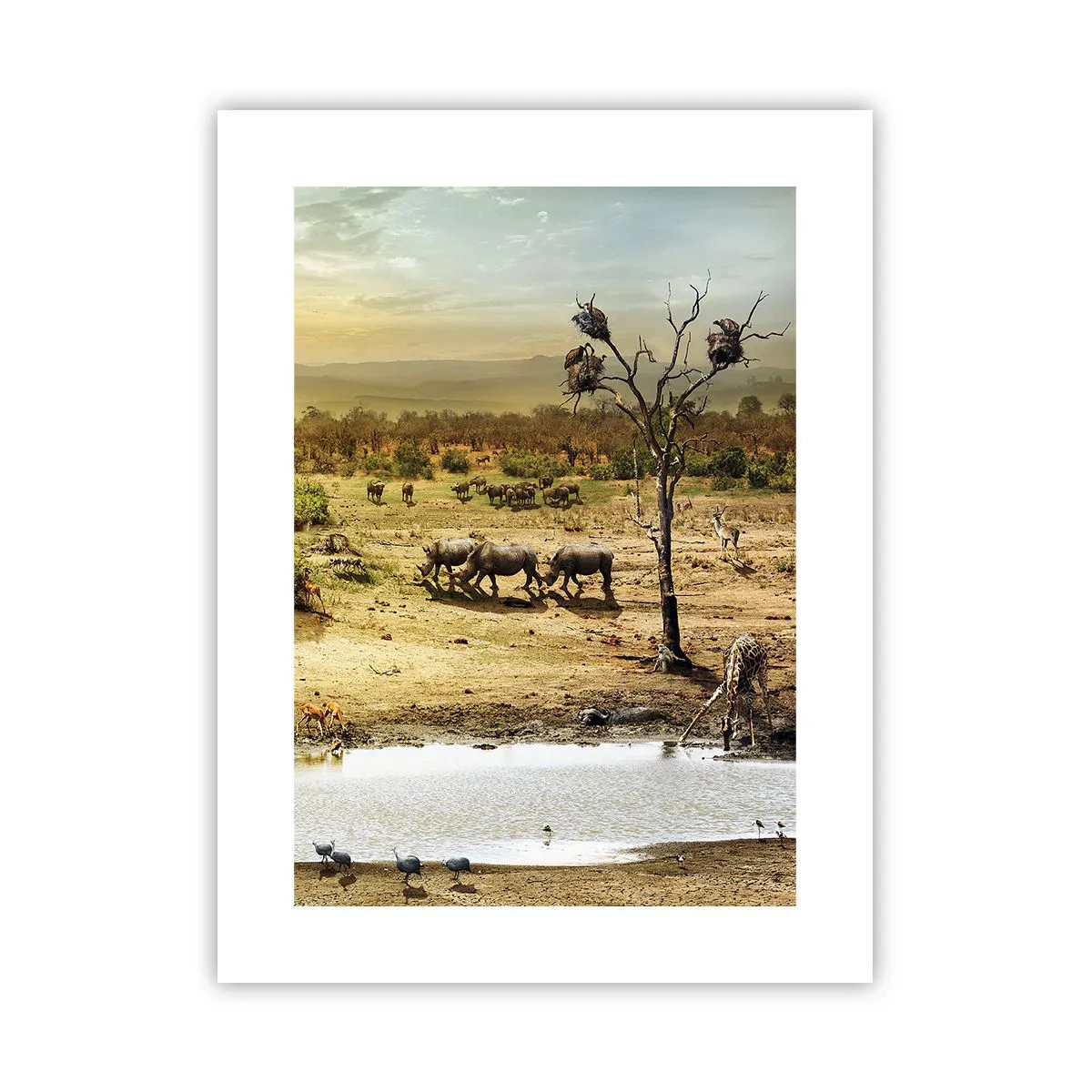 Poster - "Un fiume usciva da Eden…" - 30x40 cm