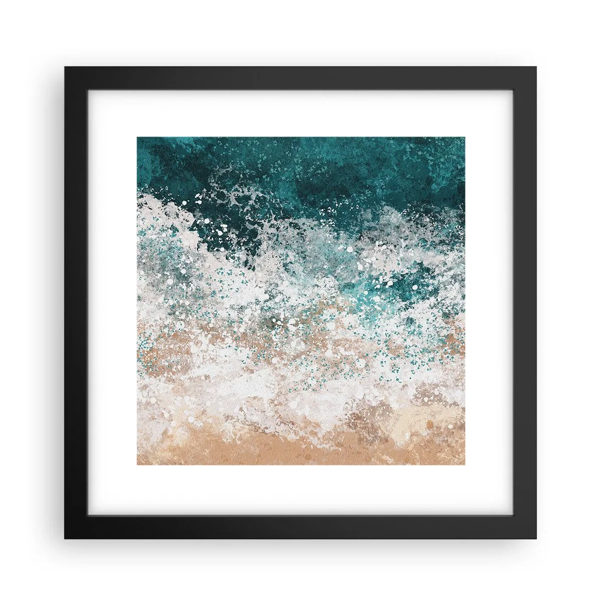 Poster in cornice nera - Storie di mare - 30x30 cm
