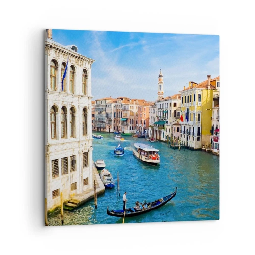 Quadro su tela - Stampe su Tela - Una circolazione stradale unica al mondo - 50x50 cm