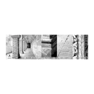 Campione Di Fotomurale Standard Eco - Dove porterà? - Architettura, Pezzo, Bianco e nero - 100x30 cm