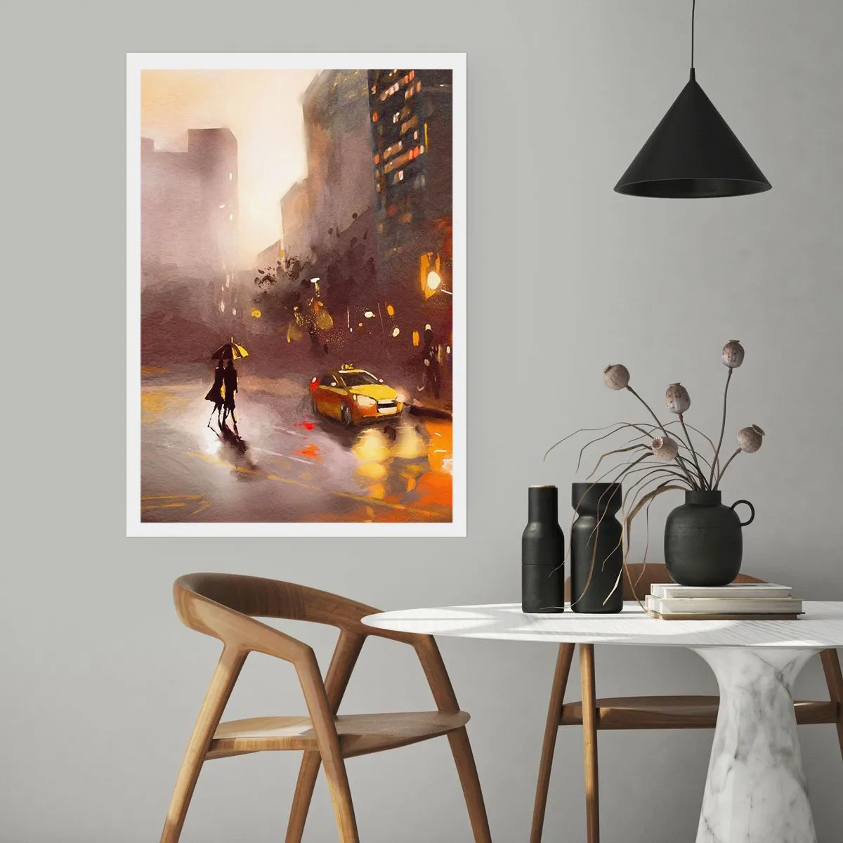 Poster - Nelle luci di New York - 70x100 cm