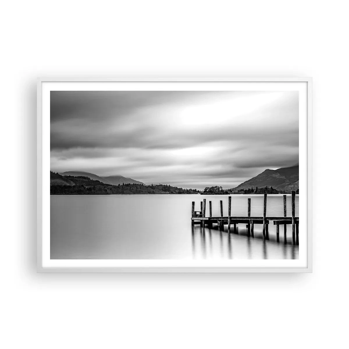 Poster in cornice bianca - Mitezza e forza - 100x70 cm