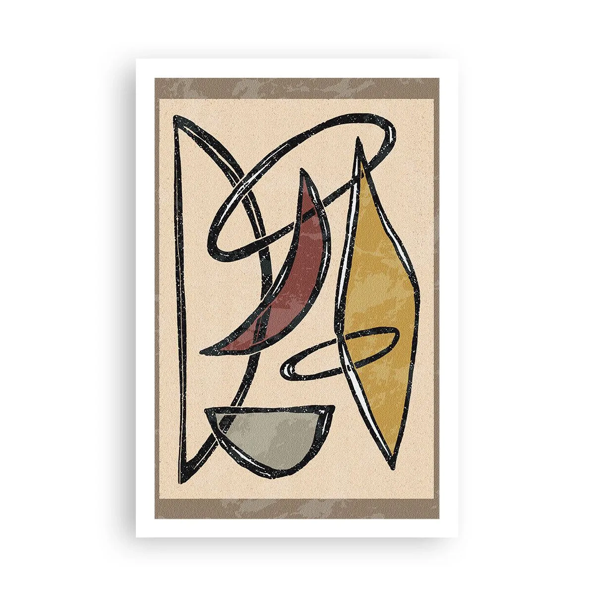 Poster - Composizione: archi e ovali - 61x91 cm