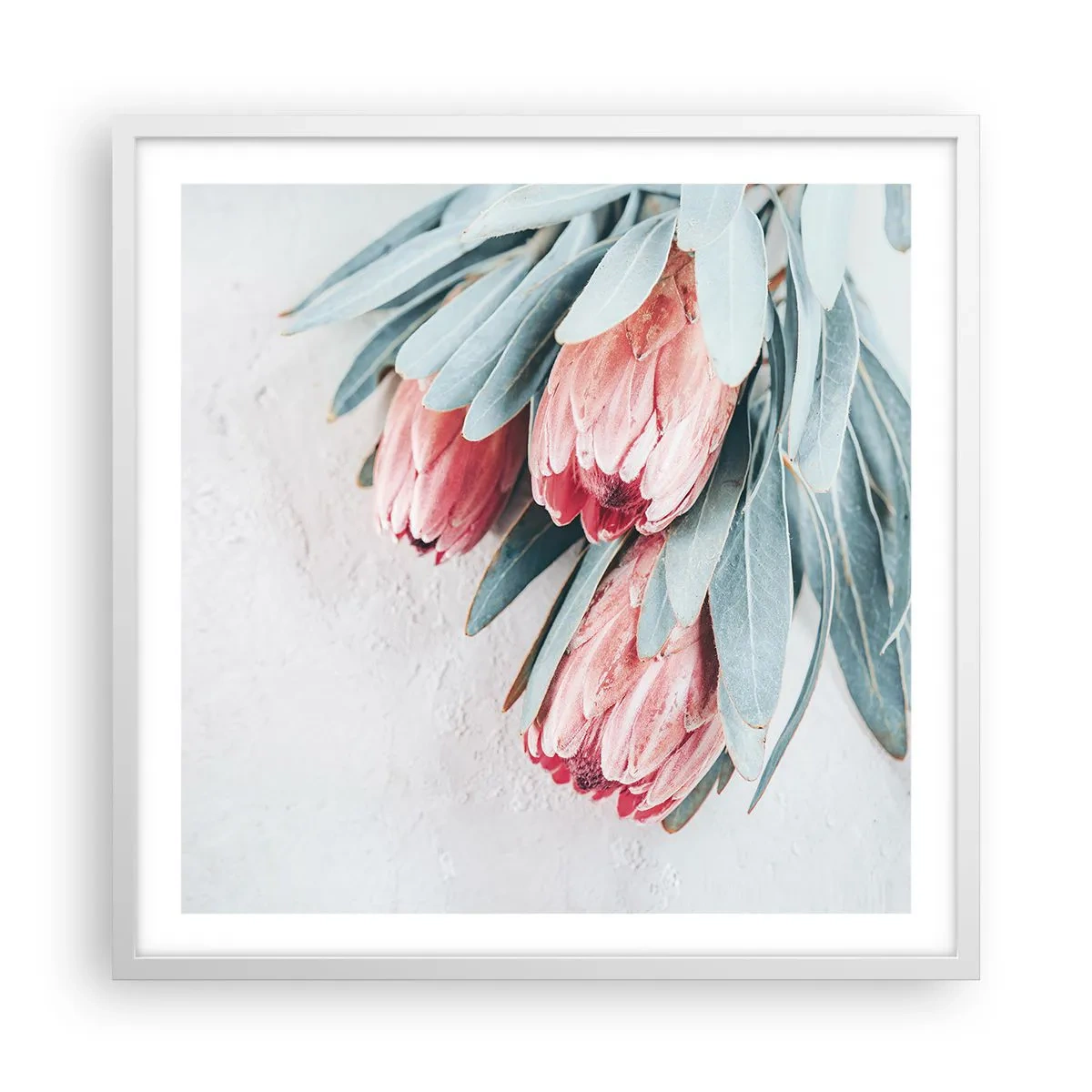 Poster in cornice bianca - Imbarazzati per la propria bellezza - 60x60 cm