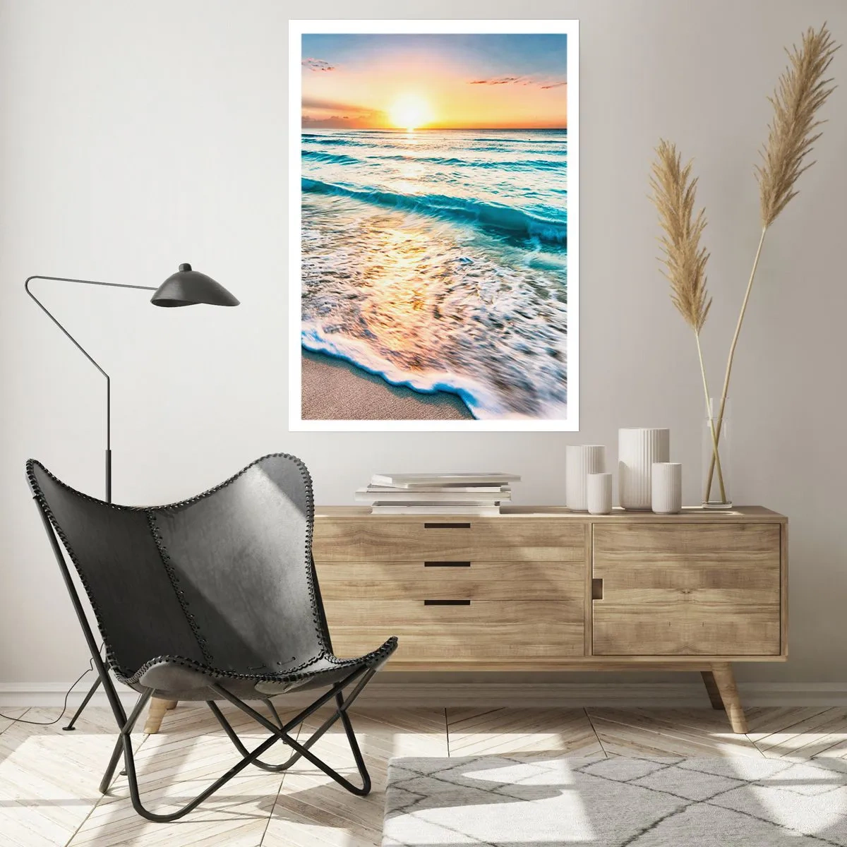 Poster - Tramonto sul mare - 61x91 cm