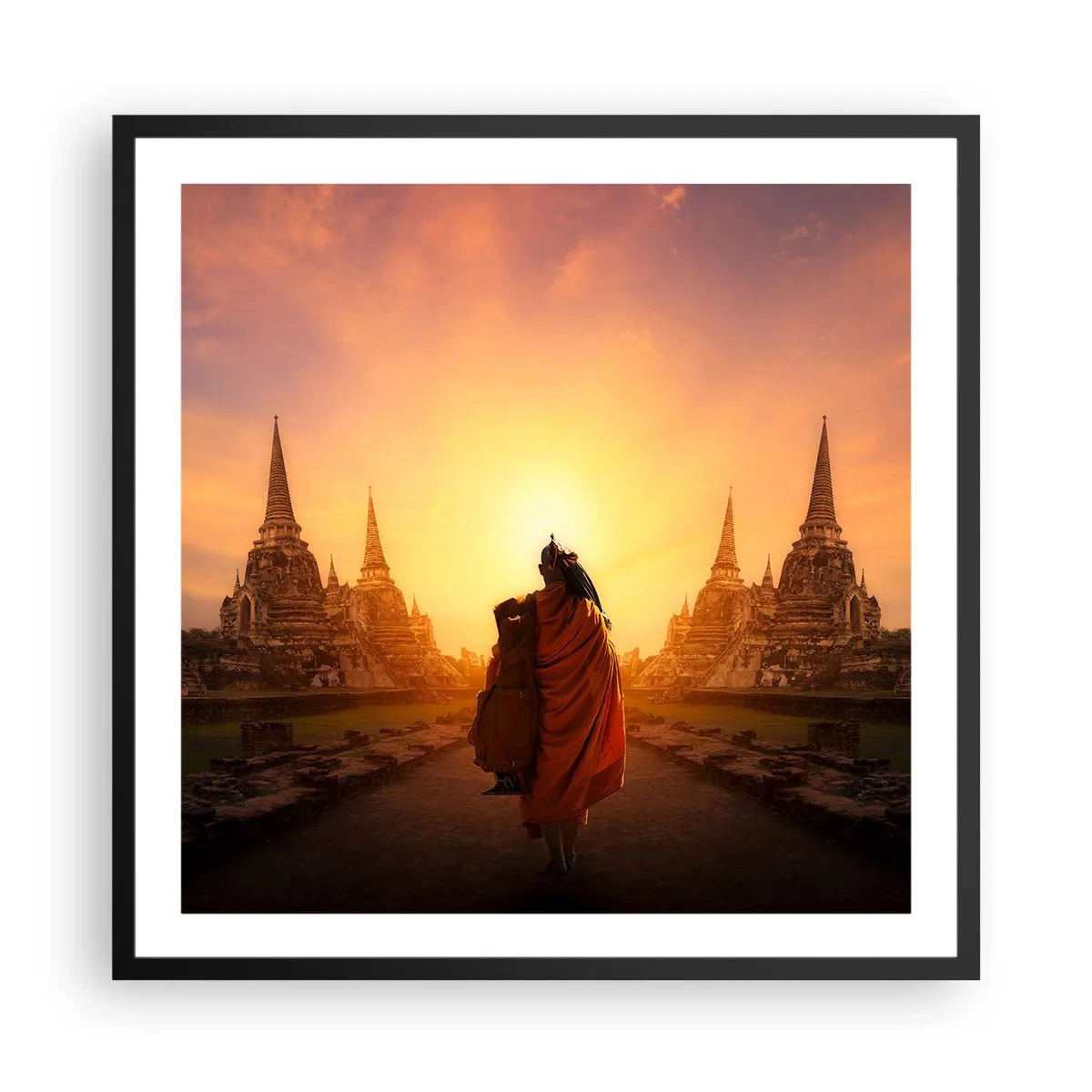 Poster in cornice nera - In pace per l'eternità - 60x60 cm