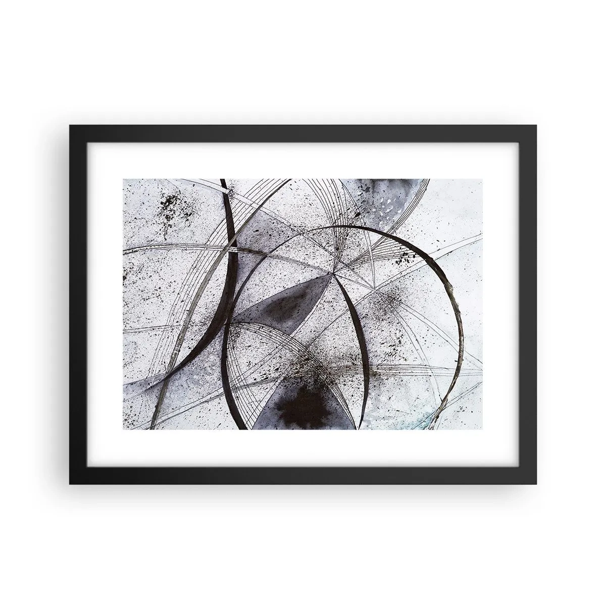 Poster in cornice nera - Fantasia futuristica - 40x30 cm