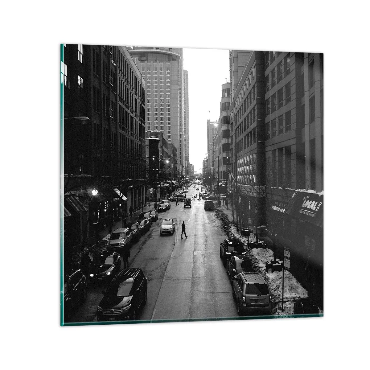 Quadro su vetro - Un giorno come tanti - 70x70 cm