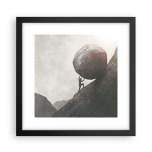Poster in cornice nera - Credo contro ogni speranza - 30x30 cm