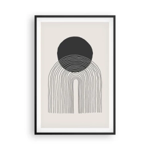 Poster in cornice nera - Tremore e fiducia - 61x91 cm