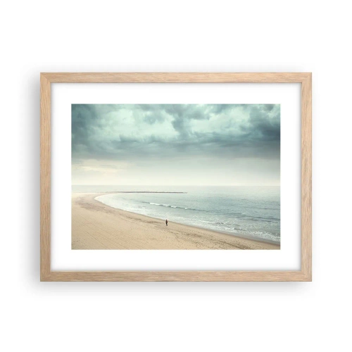 Poster in cornice rovere chiaro - Cercando la pace - 40x30 cm