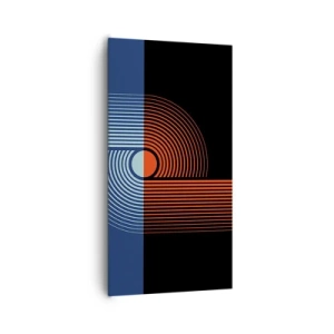 Quadro su tela - Stampe su Tela - Nell'abbraccio geometrico - 65x120 cm