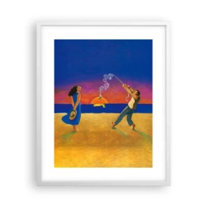 Poster in cornice bianca - Più delle stelle del cielo - 40x50 cm