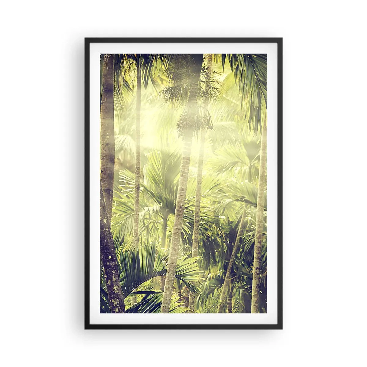 Poster in cornice nera - Nell'afa verde - 61x91 cm