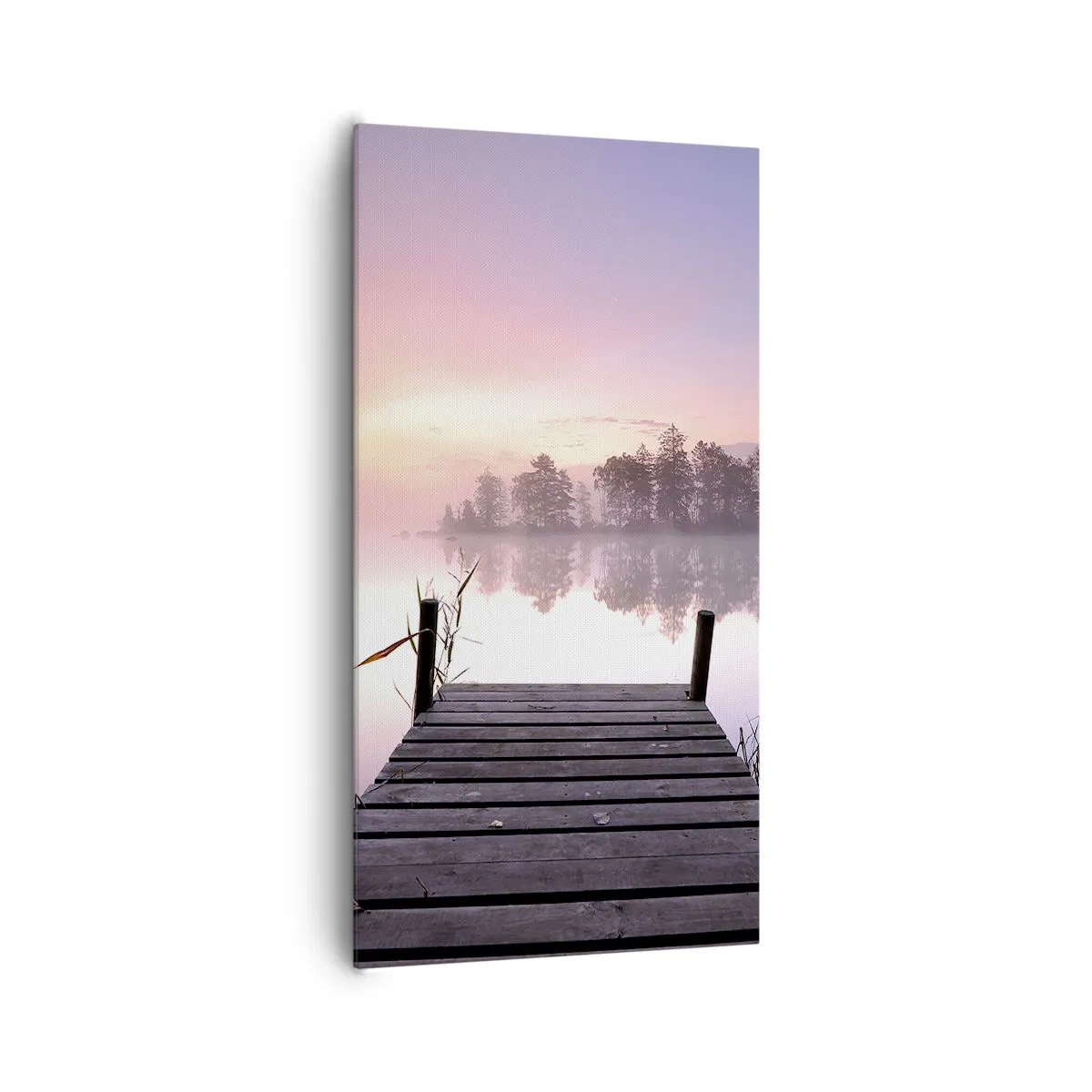 Quadro su tela - Stampe su Tela - Nebbia color lilla - 65x120 cm