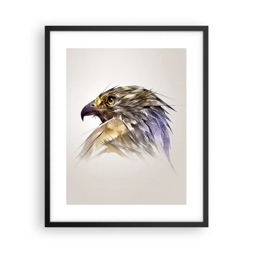 Poster in cornice nera - Ritratto di guerriero - 40x50 cm