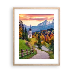 Poster in cornice rovere chiaro - Un paesaggio come dipinto - 40x50 cm
