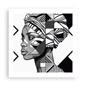 Poster - Ritratto etnico - 50x50 cm